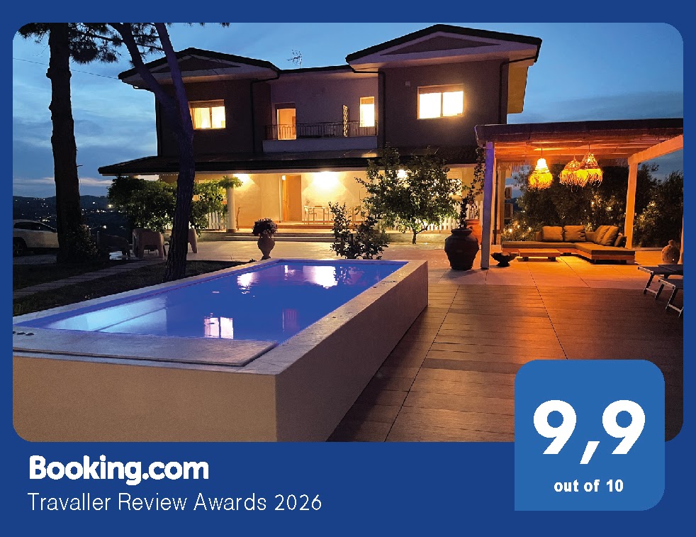 Punteggio recensioni 9,9 su 10 su Booking.com – Traveller Review Awards 2026, B&B Luci della Collina Tortoreto