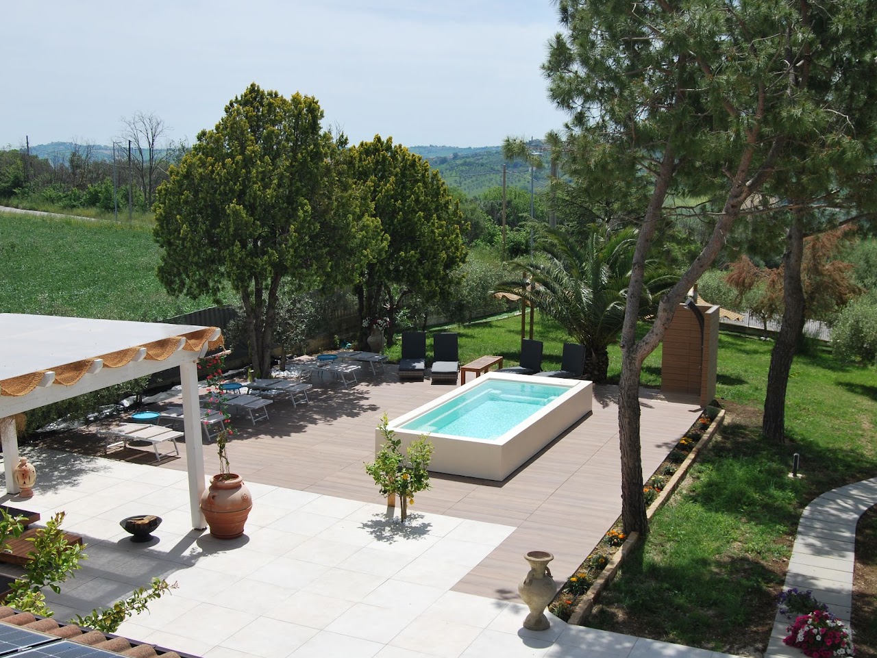 Il B&B Luci della Collina immerso nel verde